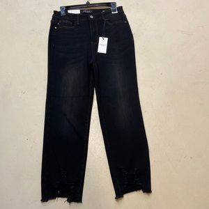 Judy Blue High Waisted Destroyed Cropped Jeans